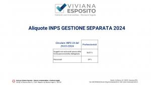 INPS 2024 Gestione separata 2024