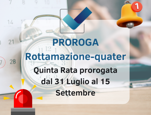 Quinta Rata della Rottamazione-Quater prorogata al 15 Settembre