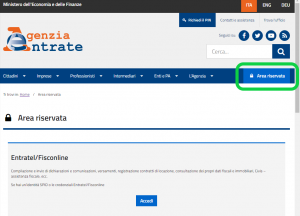 come accedere al cassetto fiscale per società 1