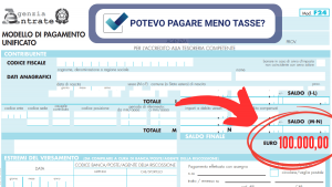 Potevo pagare meno tasse